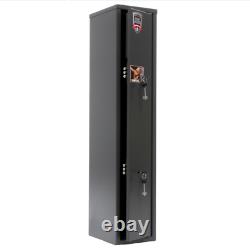 2 Gun Rifle Shotgun Storage Steel Lockable Cabinet Security Metal Safe 3.28 ft