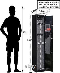 2-Gun Safes for Home Rifle and Pistols Electronic Gun Security Cabinet