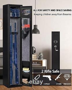 2-Gun Safes for Home Rifle and Pistols Electronic Gun Security Cabinet