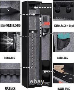 2-Gun Safes for Home Rifle and Pistols Electronic Gun Security Cabinet