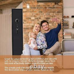 2-in-1 Biometric/Digital Unlock 5 Rifle Gun Safe Storage Cabinet Fingerprint