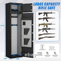 2 in 1 Rifle Gun Safe and 0.8 Cub Safe, 4-5 Digital Gun Safe with Pistol Bag