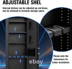 2024 NEW 53 Wall Gun Safe, Gun Safes for Rifles and Pistols with Adjustable R