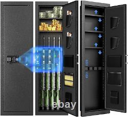 2024 NEW 53 Wall Gun Safe, Gun Safes for Rifles and Pistols with Adjustable R