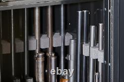 22-Gun Steel Gun Security Cabinet Locker Storage Rifle Safe with Portable Gun Case