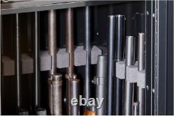 22-Gun Steel Gun Security Cabinet Locker Storage Rifle Safe withPortable Gun Case