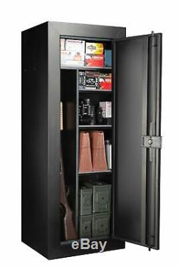 24-Gun Fully Convertible Steel Gun Security Cabinet Locker Storage Rifle Safe