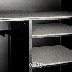 24-Gun Steel Safe Cabinet Rifles Locker Shelf Rack Firearm Lock Security Storage