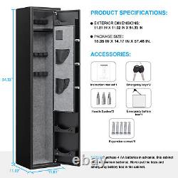 3 5 Digital Long Gun Safe for Rifle and Shotgun with LED Light & Removable Shelf