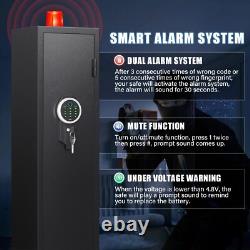 3-5 Gun Safe for Rifles and Pistols, Rifle Gun Safe with Alarm & Fingerprint Pad