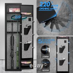 3-5 Gun Safe for Rifles and Pistols, Rifle Gun Safe with Alarm & Fingerprint Pad