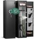 3-5 Gun Safe For Rifles And Pistols With Fingerprint Lock & Removable Shelves