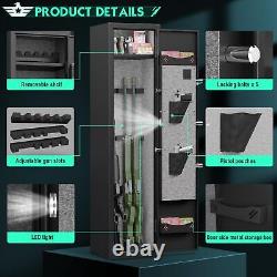 3-5 Rifle Gun Safe Digital Long Gun Safe with Removable Shelf and LED Light