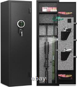 3-5 Rifle Gun Safe for Home Rifles and Pistols with Dual Alarm & Digital Lock