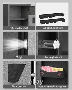 3-5 Rifle Gun Safe for Home Rifles and Pistols with Dual Alarm & Digital Lock