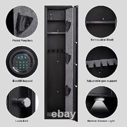 3-5 Rifle Safe Quick Access Biometric Gun Storage Cabinet with inner Safe Box