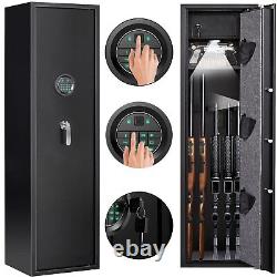 3-5 Rifle Safe Quick Access Biometric Gun Storage Cabinet with inner Safe Box