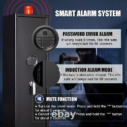 3-5 Rifle Safe Quick Access Biometric Gun Storage Cabinet with inner Safe Box