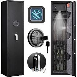 3-5 Rifle Safe Quick Access Biometric Gun Storage Cabinet with inner Safe Box