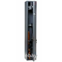3 Gun Cabinet Rifle Shotgun Security Steel Storage Safe Combination Lock 1.5 m