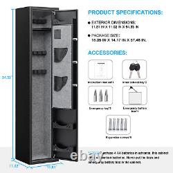 3 Gun Rifle Safe Biometric Fingerprint Long Gun Safe Metal Gun Storage Cabinet