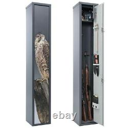3 Gun Rifle Shotgun Storage Cabinet Security Steel Lockable Safe 1.5 m/4.92 ft
