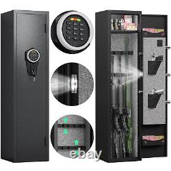 3 Gun safe with Digtal Keypad and Dual Alarm, Rifles Storage Cabint for Home