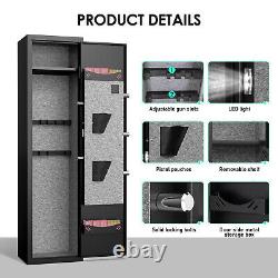 3 Gun safe with Digtal Keypad and Dual Alarm, Rifles Storage Cabint for Home