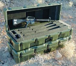 3 Rifle Case, US Military 472 Hardigg Pelican Case Rifle Gun Storage 50x17x12