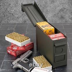30 Cal Metal Ammo Can Military Steel Box Shotgun Rifle Nerf Gun Ammo Storage