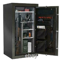 30-Gun Fire/Waterproof Safe with Electronic Lock, Door Storage, Steel-Reinforced