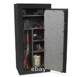 30-Gun Fireproof Electronic Lock Gun Safe, Black