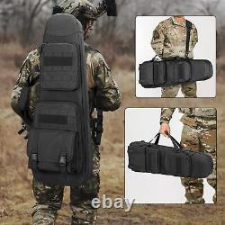 36 Soft Tactical Double Rifle Case Backpack Padded Gun Bag for Hunting Shooting