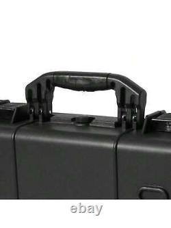 38 Rifle Hard Carry Case Single Gun Storage Box Padded Wheels IP67 Waterproof