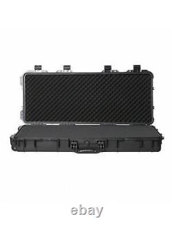 38 Rifle Hard Carry Case Single Gun Storage Box Padded Wheels IP67 Waterproof