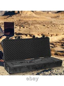 38Tactical Rifle Hard Case Gun Storage Foam Insert Single Gun Cases Wheel/Lock