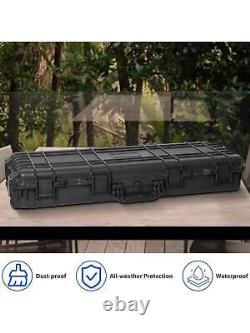 38Tactical Rifle Hard Case Gun Storage Foam Insert Single Gun Cases Wheel/Lock