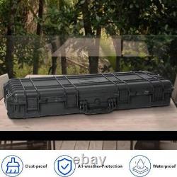 38Tactical Rifle Hard Case Gun Storage Foam Insert Single Gun Cases Wheel/Lock