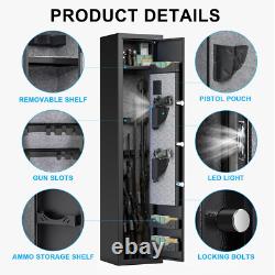 4-5 Digital Gun Safe Rifle Gun Safe Shotgun Safe with Removable Shelf & Gun Rack