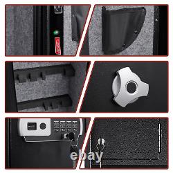 4-5 Gun Rifle Storage Wall Safe Box Cabinet Electronic Lock Security Cabinet