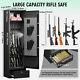 4-5 Gun Safe, Quick Access Rifle Safe For Home Rifle And Pistols, Safe With Drawer