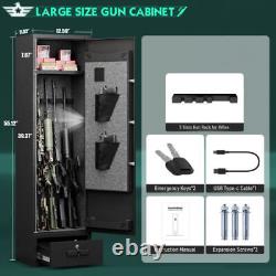 4-5 Gun Safe Rifle Safe Digital Gun Safe For Home Rifle And Shotguns With Drawer