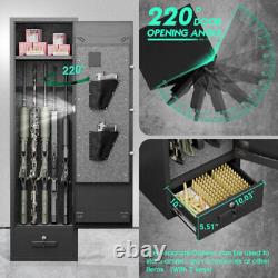 4-5 Gun Safe Rifle Safe Digital Gun Safe For Home Rifle And Shotguns With Drawer