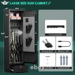 4-5 Gun Safe Rifle Safe Digital Gun Safe for Home Rifle and Shotguns with Drawer