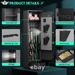 4-5 Gun Safe Rifle Safe Digital Gun Safe for Home Rifle and Shotguns with Drawer