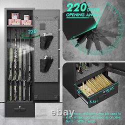 4-5 Gun Safe Rifle Safe Digital Gun Safe for Home Rifle and Shotguns with Drawer