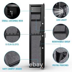 4-5 Large Biometric Fingerprint Quick Access Gun Rifle Safe Gun Storage Cabinet