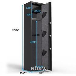 4-5 Large Biometric Fingerprint Quick Access Gun Rifle Safe Gun Storage Cabinet