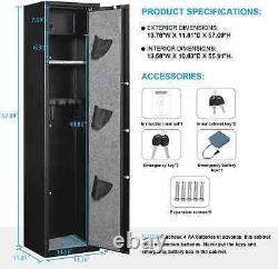 4-5 Large Biometric Fingerprint Quick Access Gun Rifle Safe Gun Storage Cabinet