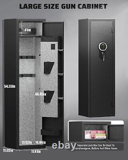 4-5 Rifle Gun Safe, Biometric Fingerprint Gun Safes for Home Rifle and Shotguns